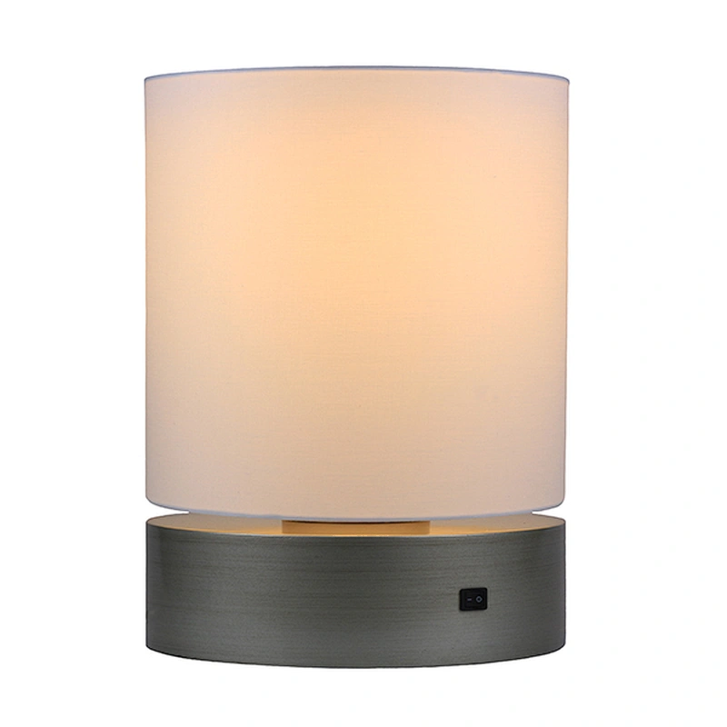 Old nickel table lamp