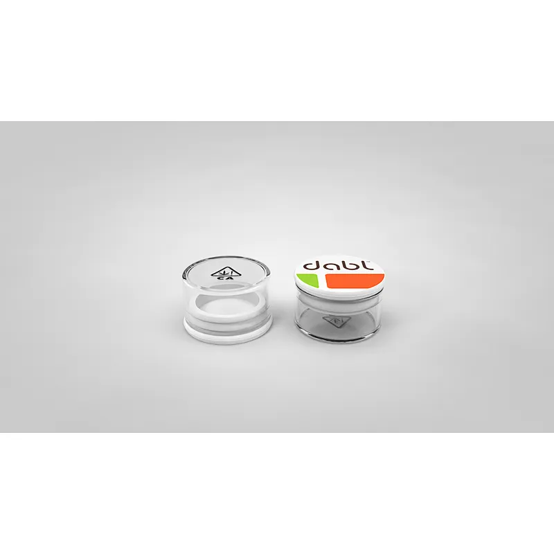 15ml Concentrate Packaging Glass Jar With Silicone lids Custom Logo Brand