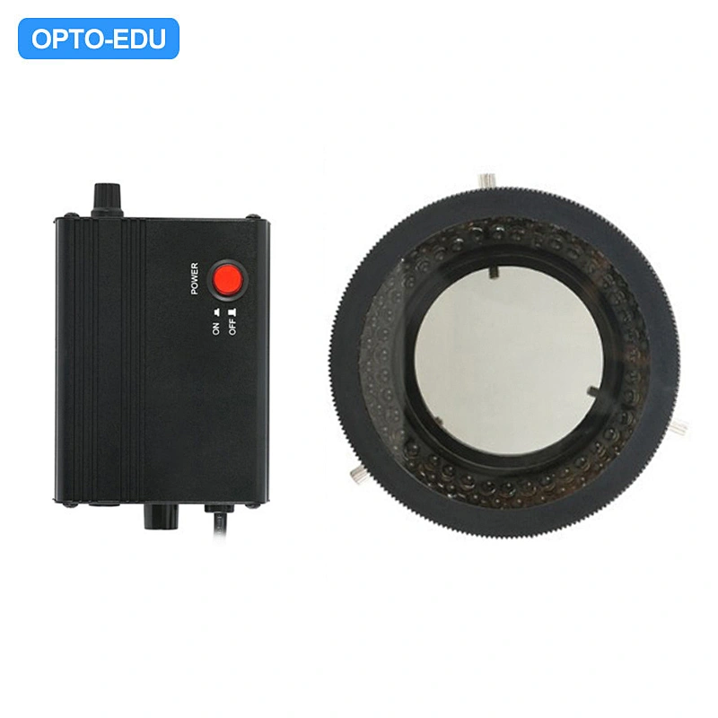 Luz de anel LED polarizadora, 78 LEDs, Diâmetro 69mm