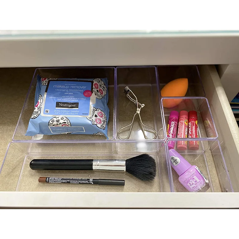 Stackable Clear Tabletap Drawer Organizer Set
