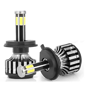 90W Auto high low beam 6 side H7 bulb h4 led with sample led car headlights