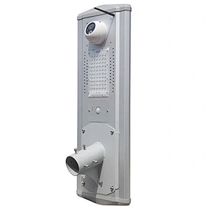 Solar powered motion light with security camera