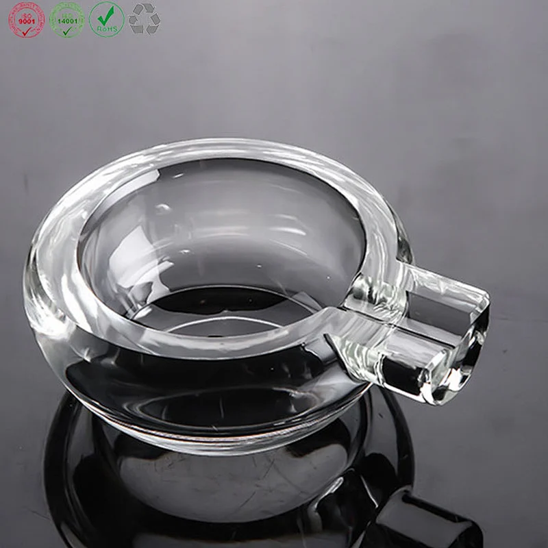 Crystal glass clear ashtray