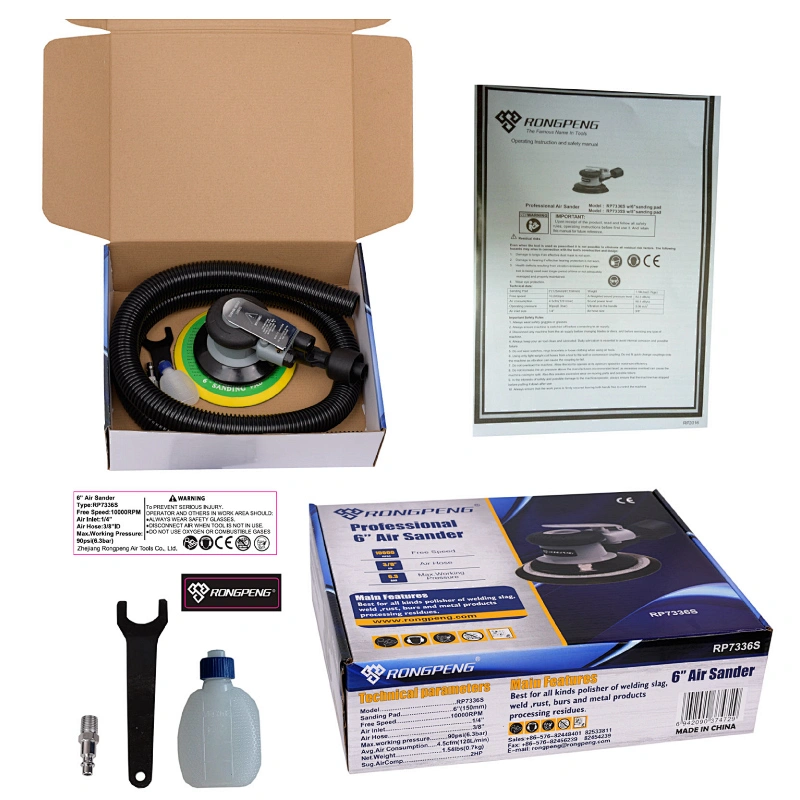 6“ Air Sander Self Vacuuming RP7336S