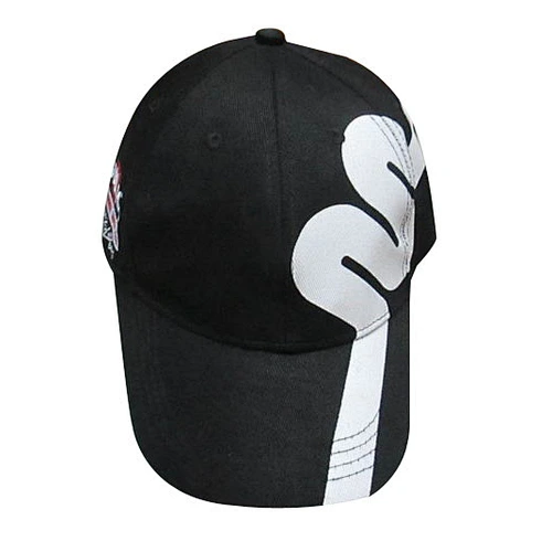 black color customize logo fitted baseball hat