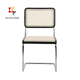 Bow rattan dining chair