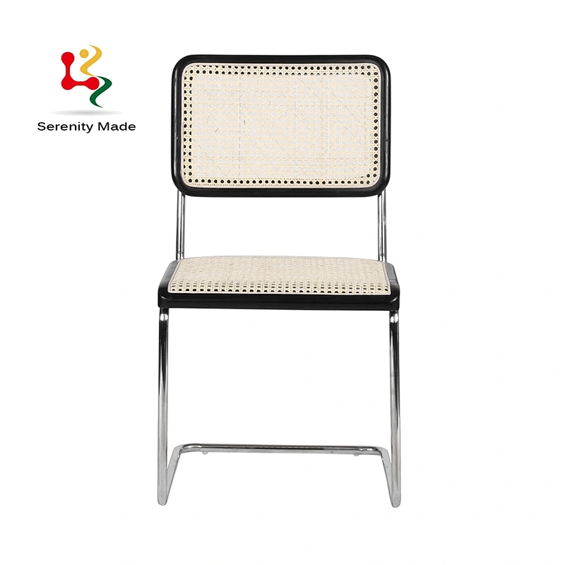 Bow rattan dining chair