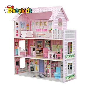 Top Sale Classic Kids Wooden Barbie Girl House For Wholesale W06A139