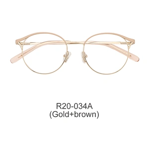 Good quality fashion round metal optical frame glasses eyeglasses optical frame