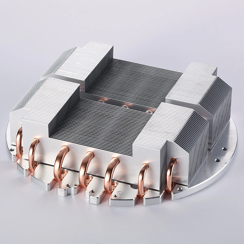 LED Heat Sink Aluminum Fin Copper Pipe