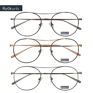 New design high quality round men spectacle frame optical frames metal frames eyeglasses