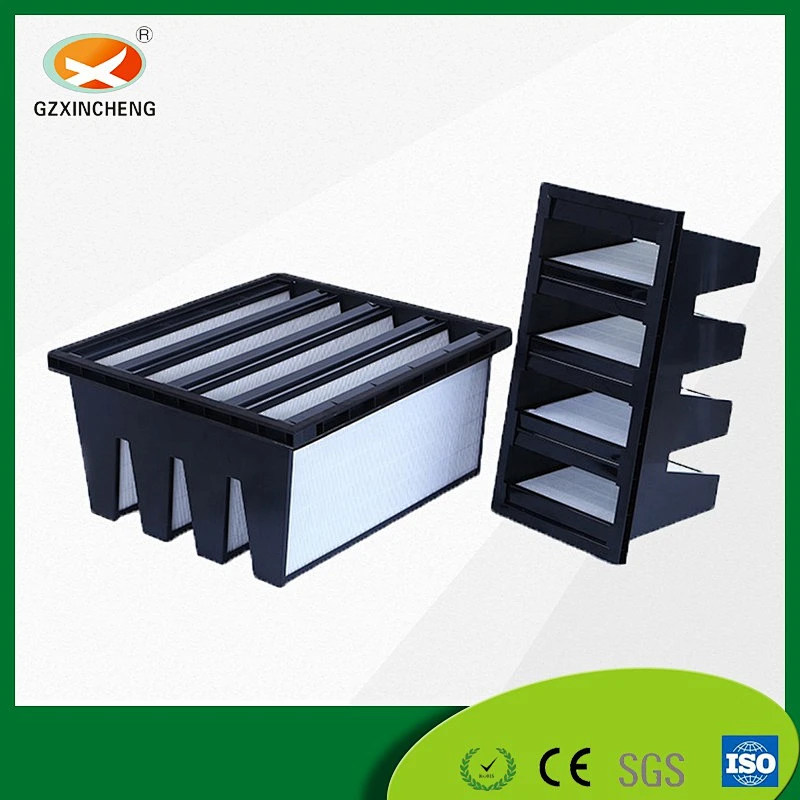 H14 V-shape Combined Panel HEPA Air Filter