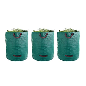 72 Gallons Reusable Garden Waste Bags(H30,D26 inches)- Heavy Duty Gardening Bags, Lawn Bags,Reusable Trash Can,Leaf Bags,Yard Waste Bags with handles