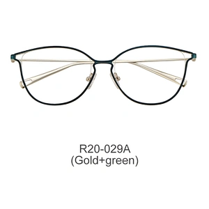 stylish cat eye glasses woman comfortable metal optical frame eyeglass folder frame