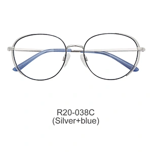 Hot selling custom classic round full rim glasses optical frames handmade metal optical eyeglasses frames