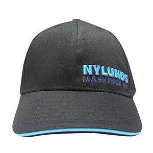 baseball hat without back strap on back with sandwich visor