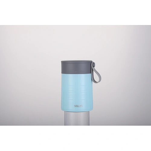 Thermos food flask wide mouth thermos vacuum insulated double wall food container with spoon inside