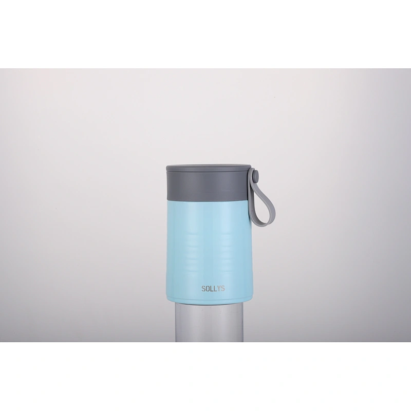 Thermos food flask wide mouth thermos vacuum insulated double wall food container with spoon inside