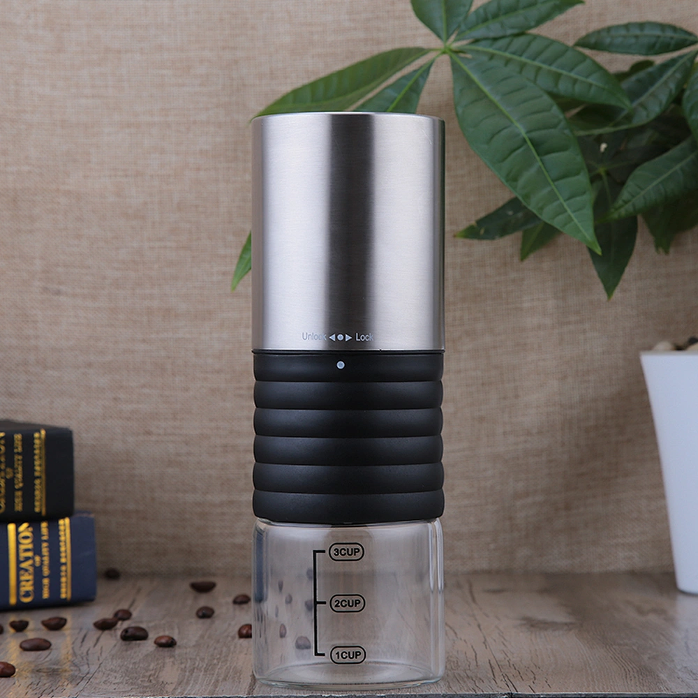 coffee grinder in silver color