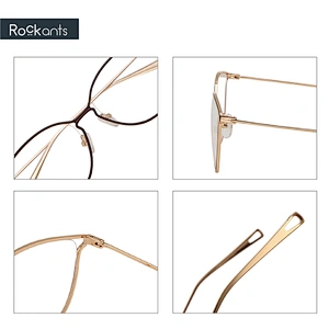 stylish cat eye glasses woman comfortable metal optical frame eyeglass folder frame