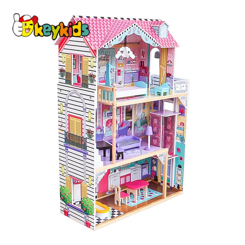 Original Design girls miniature wooden dollhouse supplies for 3 year old W06A220C