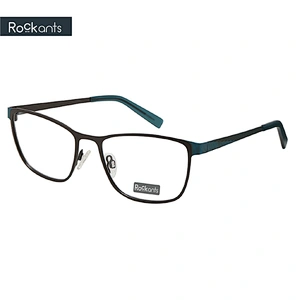 Hot new metal optical frame striate stainless steel eyeglasses customizable eyeglass frames