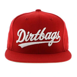 flat snapback hat with 3D embroidery