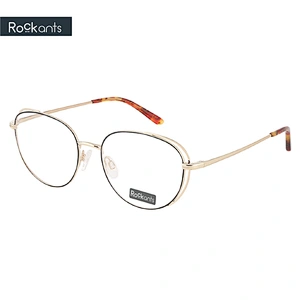 Hot selling custom classic round full rim glasses optical frames handmade metal optical eyeglasses frames