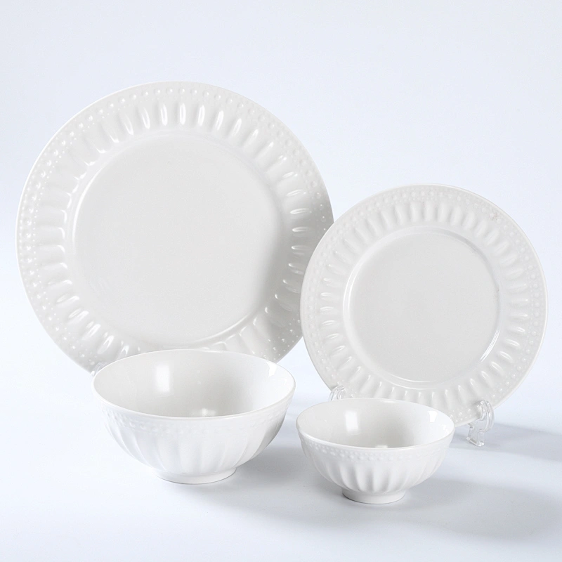 EMBOSSED DINNER SET