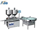 AILE Automatic double heads thermostatic paste filling machine&Bottle turntable