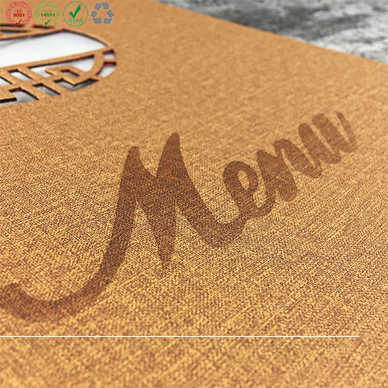 Menu cover multiple holder plastic sheets