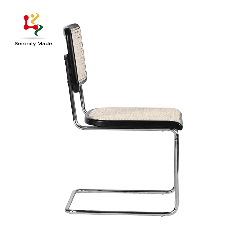 Bow rattan dining chair