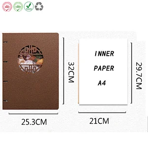 Menu cover multiple holder plastic sheets