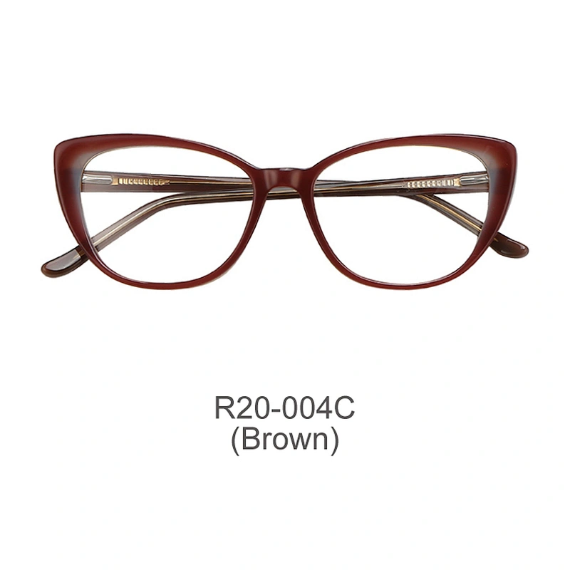 cat eye woman acetate frames fashionable design eyeglasses optical frame