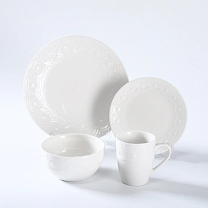 EMBOSSED DINNER SET