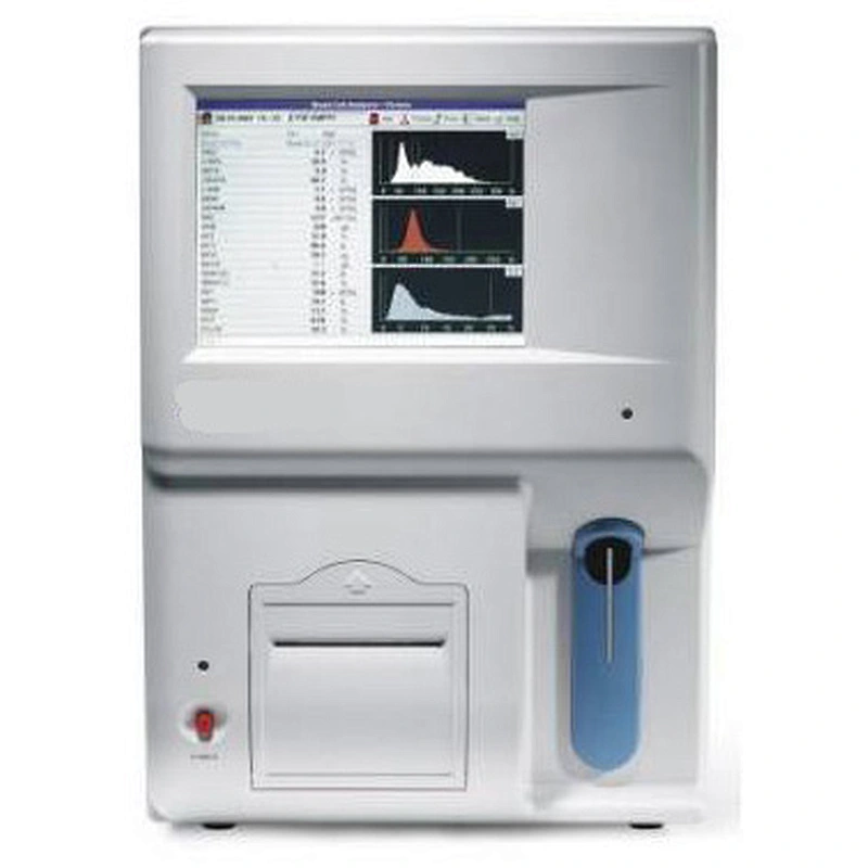 Two channels 60 samples 3-part hematology cell counter