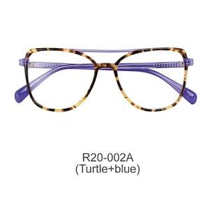New Exquisite Design acetate cat eye frame lamination woman optics glass frames
