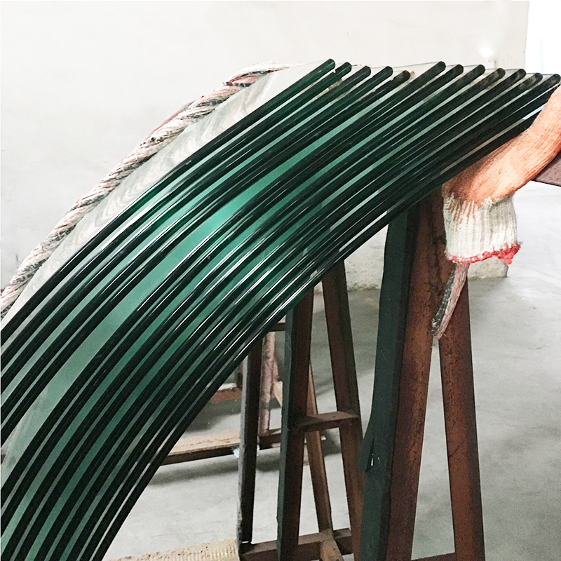 5mm custom curved bent clear tempered glass manufacturer