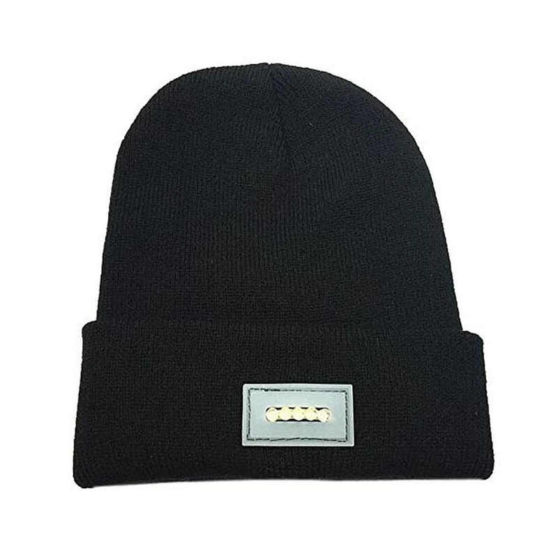 LED light acrylic knitted hat