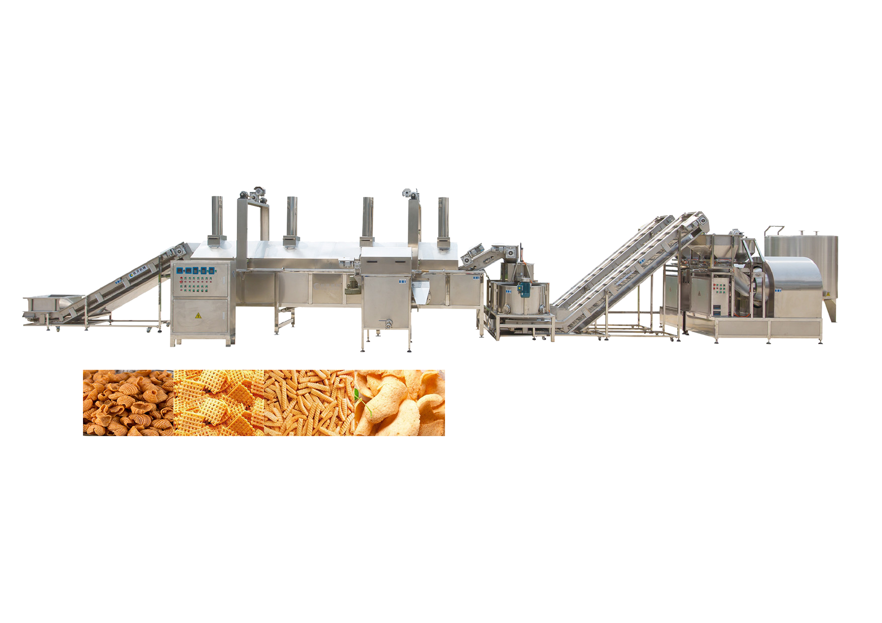 Puffed Snacks Frying Production Line