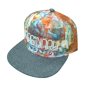 custom whole cap printing and embroidery logo flat bill snapback hats