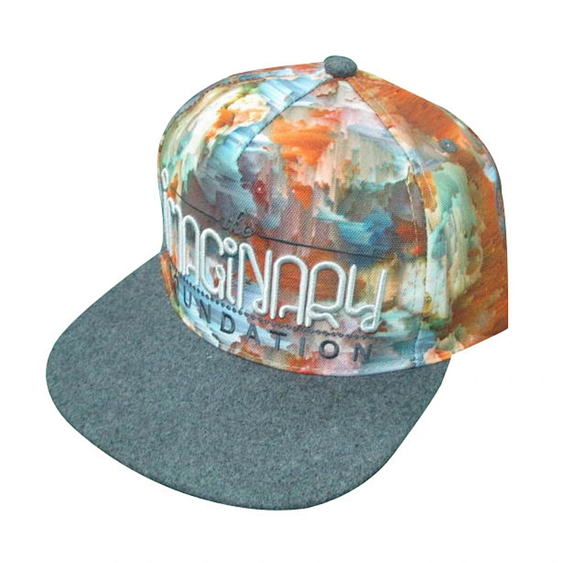 custom whole cap printing and embroidery logo flat bill snapback hats