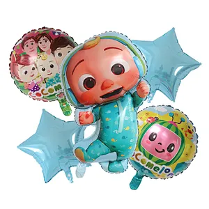 5pcs/set Cocomelon Balloon Garland Set for Kids Birthday Baby Shower Cocomelon Theme Party