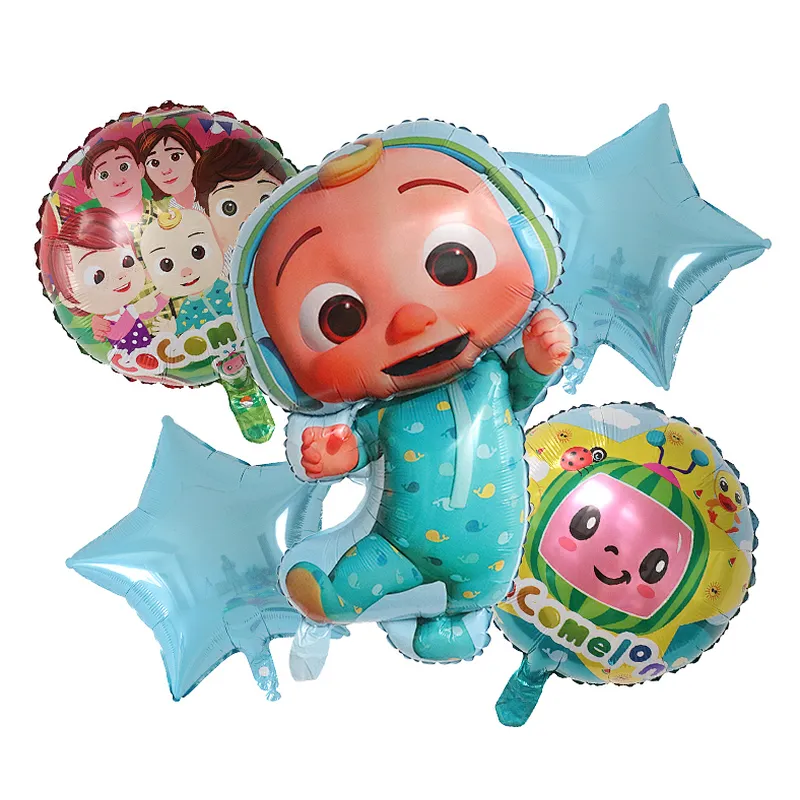 5pcs/set Cocomelon Balloon Garland Set for Kids Birthday Baby Shower Cocomelon Theme Party