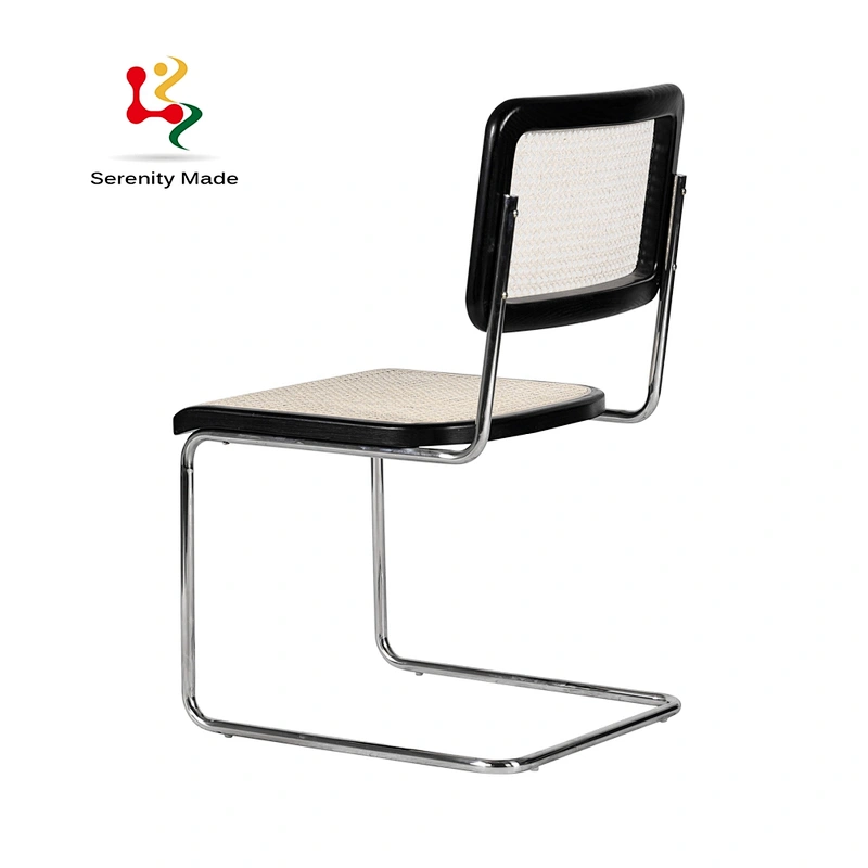 Bow rattan dining chair
