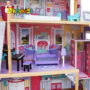Original Design girls miniature wooden dollhouse supplies for 3 year old W06A220C