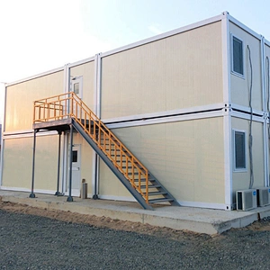China Sandwich Panel Luxury Modern Villa Tiny Log Prefabricated Prefab House Luxury Price for Sale Container House