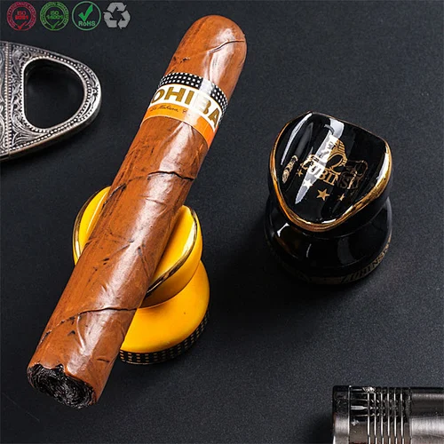 Mini ceramic cigar holder