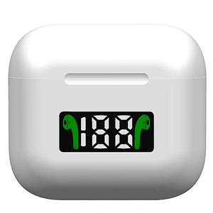 Factory Direct Sales White True Wireless Earbuds With LED Display Sports Running Earplugs