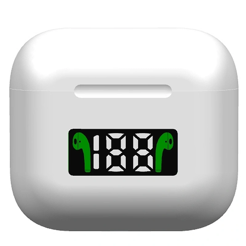 Factory Direct Sales White True Wireless Earbuds With LED Display Sports Running Earplugs